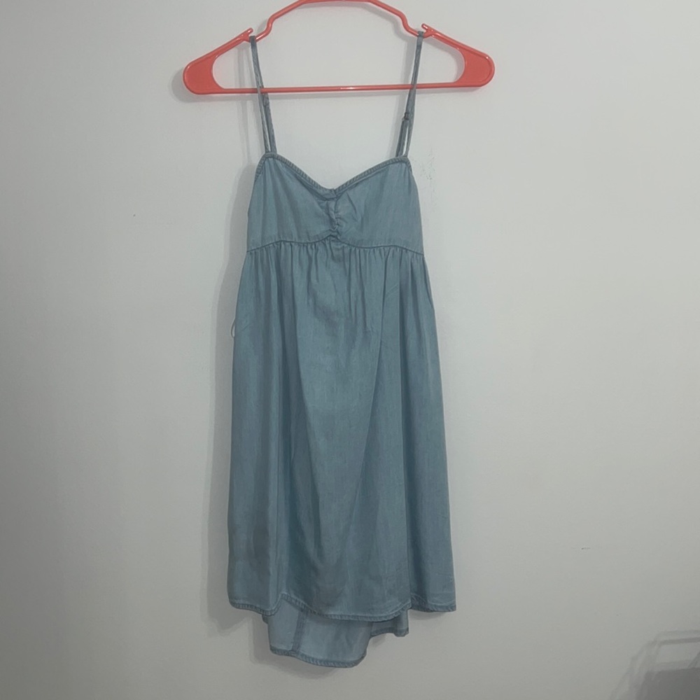 Fake Denim Mini Dress